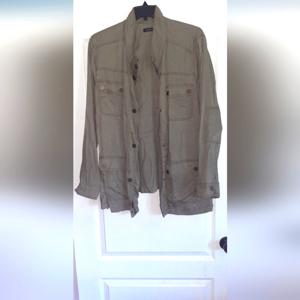 Lane Bryant Olive green lightweight jacket